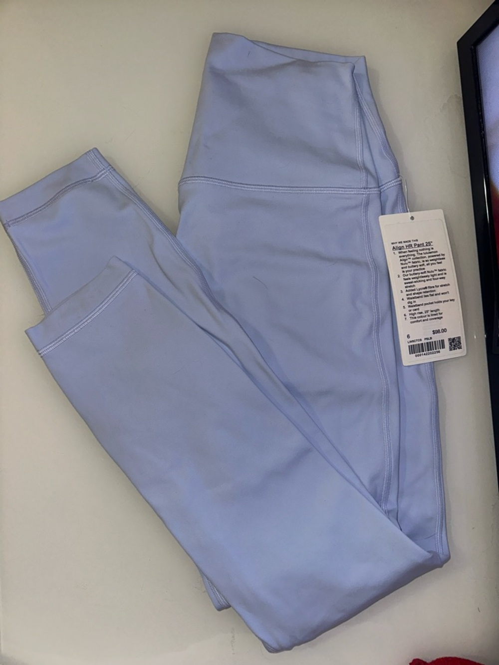 Lululemon Pastel Blue Align High-Rise Leggings-Size 6 - Picture 3 of 4